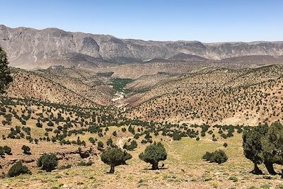 Descente vers la vallée des Bougmez - Maroc