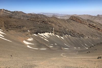 Longue descente après ascension M'Goun - Maroc