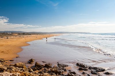 Vue panoramique de la plage de Sidi Kaouki - Maroc