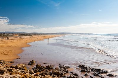 Vue panoramique de la plage de Sidi Kaouki - Maroc