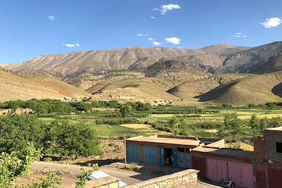 Vallée des Bougmez - vue du gîte - Maroc