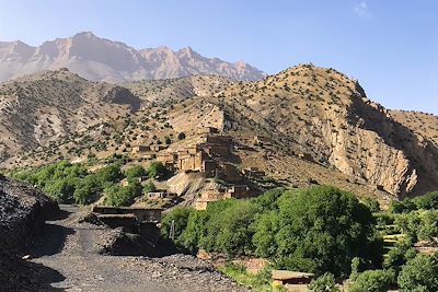 Sur le chemin d'Iguelouene - Maroc