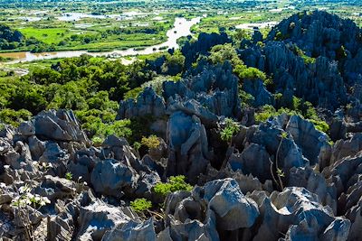 Les Tsingy à proximité de Iharana après les pluies - Madagascar