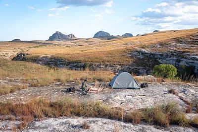 Bivouac dans le massif du Makay - Madagascar