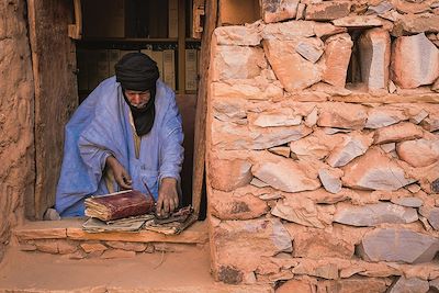 Visite d'une bibliothèque - Chinguetti - Mauritanie