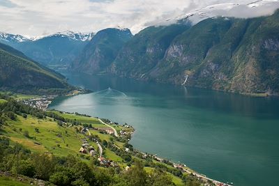 Vue panoramique - Aurlandsfjord - Norvege