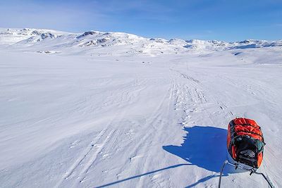 Raid à ski pulka - Hardangervidda - Norvège