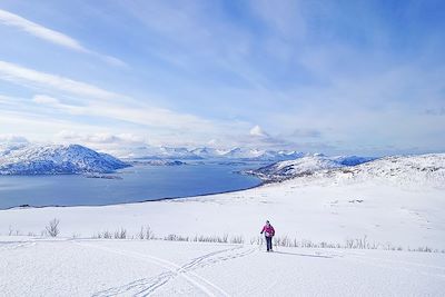 Randonnée en raquettes à Sommaroy - Norvège