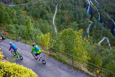 Le parcours du Rallarvegen à vélo - Comté de Hordaland - Norvège