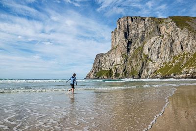 Plage de Kvalvika - Lofoten - Norvège