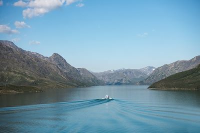 Bateau sur le lac de Gjende - Norvège