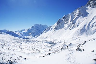 Le col du Larkya La à 5150m - Népal