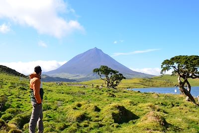 Le Pico vu depuis Lagao do Capitao - Pico - Acores - Portugal