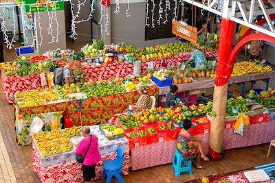 Marché de Papeete - Tahiti - Îles de la Société - Polynésie Française