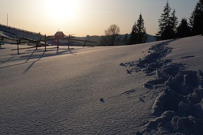 Coucher de soleil en Bucovine - Roumanie