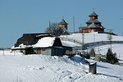 Village typique en Bucovine - Roumanie