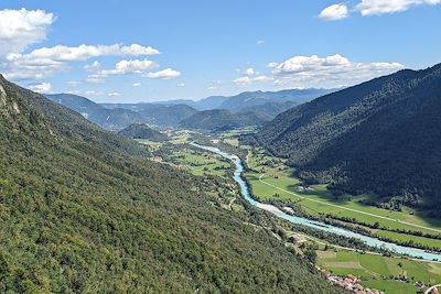 Vallée de la rivière Soca - Alpes Juliennes - Slovénie