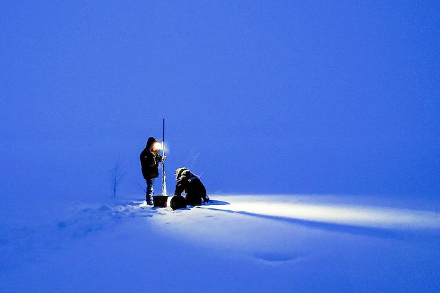 Voyage Raid en ski Altaï et chien de traineau