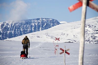 Skieur sur la piste - Suède