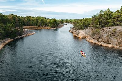 Kayak dans l'archipel de Stockholm - Suède