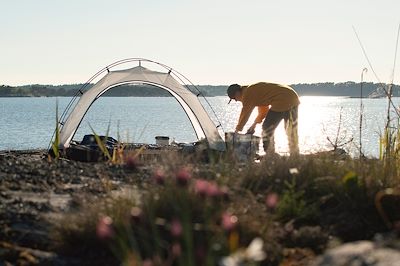 Bivouac dans l'archipel de Stockholm - Suède