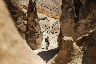 Randonneuse dans les Cappadoce - Turquie