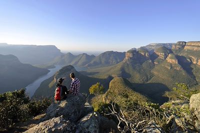 point de vue sur Drakensberg en Afrique du Sud